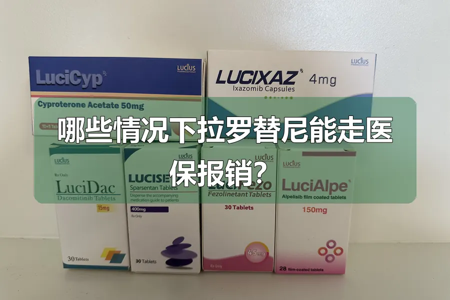 哪些情况下拉罗替尼能走医保报销？